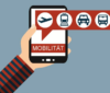 Wählen Sie Transportoptionen über eine mobile App für nahtlose Mobilität.