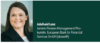 Bild von Adelheid Lanz, Leiterin Pension Management/Prokuristin, European Bank for Financial Services GmbH (ebase®). Adelheid lächelt, trägt einen dunklen Blazer und ein weißes Hemd, neben ihr ein grüner Hintergrund mit ihrem Namen und Titel.