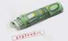 Ein zusammengerollter 100-Euro-Schein mit einem roten Stempel mit der Aufschrift „gepfändet“ auf hellem Untergrund. Der Stempel zeigt an, dass das Geld konfisziert oder beschlagnahmt wurde.