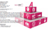 Eine Infografik für das Unternehmen digital ZEIT GmbH zeigt eine Pyramide mit sechs Blöcken. Jeder Block zeigt Symbole und Texte, die verschiedene Dienste darstellen (z. B. Zugangskontrolle, Projektzeit, Webportal). Auf der linken Seite finden sich Kontaktdaten des Unternehmens und eine kurze Beschreibung.