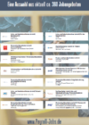 Eine Collage aus Stellenangeboten auf Deutsch mit dem Titel „Eine Auswahl aus aktuell ca. 360 Jobangeboten“ mit verschiedenen Positionen in der Lohn- und Gehaltsabrechnung und im Personalwesen von Unternehmen wie Salzgitter Flachstahl, Paychex und anderen. Website unten: www.Payroll-Jobs.de.