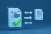 Symbolische Darstellung für digitalen Datenaustausch – passend zum BMF-Schreiben PKV-Datenaustausch im ELStAM-Verfahren ab 2026.