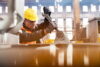 Stahlarbeiter arbeitet in Firma